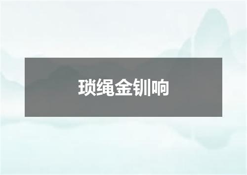 琐绳金钏响