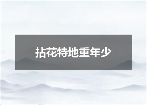 拈花特地重年少