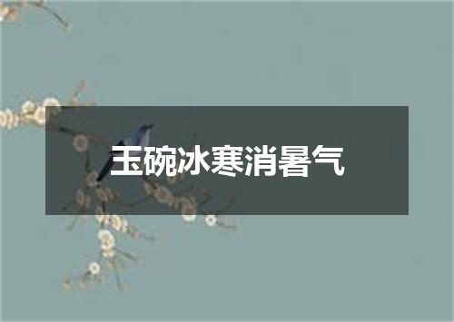玉碗冰寒消暑气