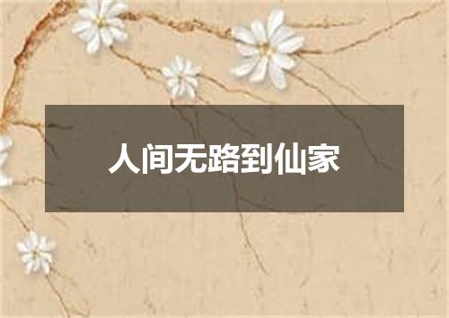 人间无路到仙家