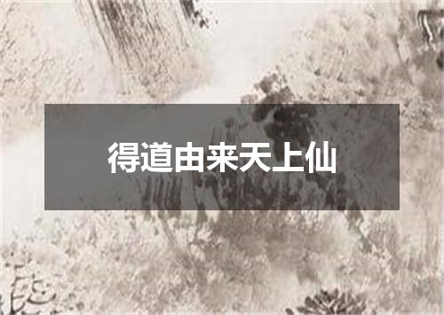 得道由来天上仙