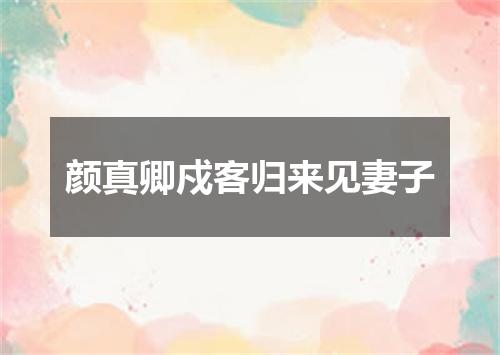 颜真卿戍客归来见妻子