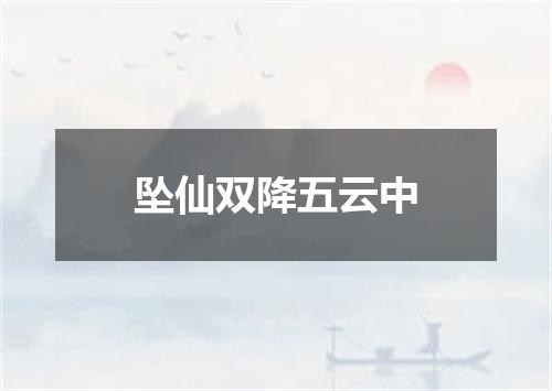 坠仙双降五云中