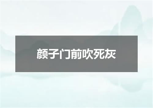 颜子门前吹死灰