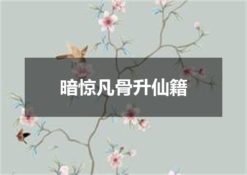 暗惊凡骨升仙籍