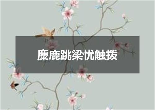 麋鹿跳梁忧触拨