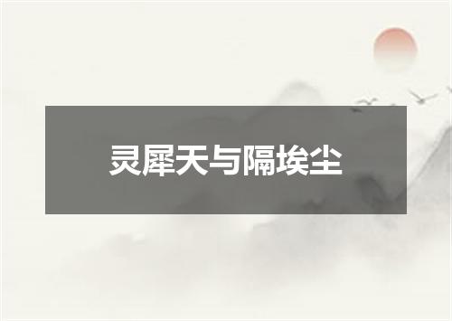 灵犀天与隔埃尘