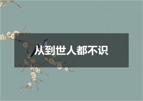 从到世人都不识