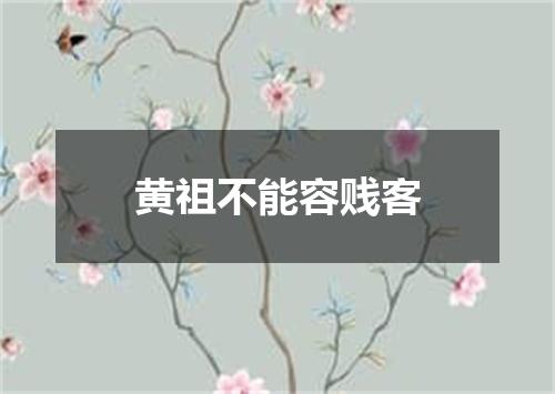 黄祖不能容贱客