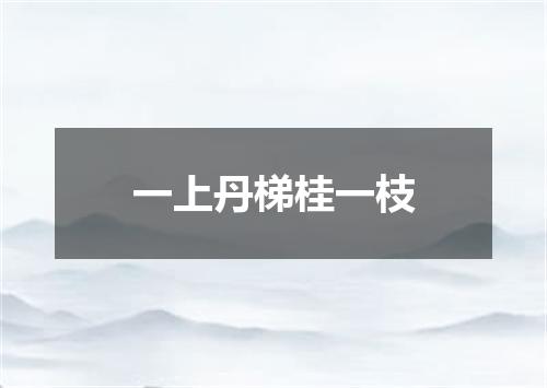 一上丹梯桂一枝
