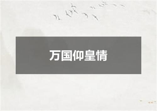 万国仰皇情