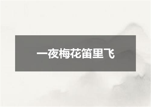 一夜梅花笛里飞