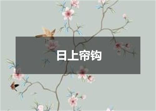 日上帘钩