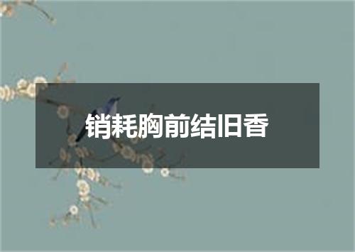 销耗胸前结旧香