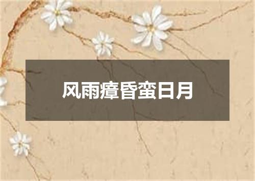 风雨瘴昏蛮日月