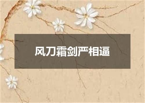 风刀霜剑严相逼