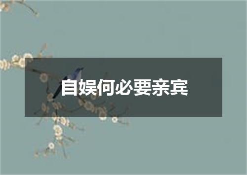 自娱何必要亲宾