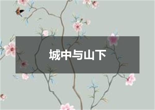 城中与山下