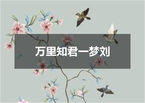 万里知君一梦刘