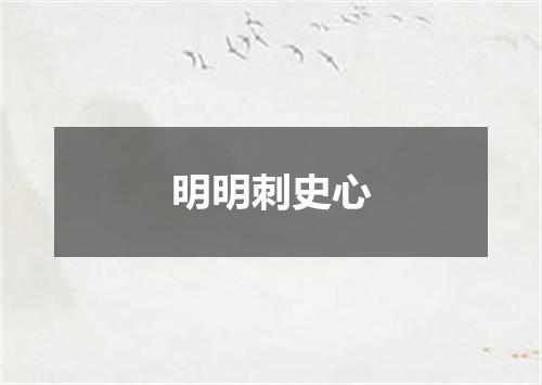 明明刺史心