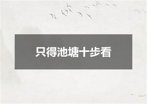 只得池塘十步看