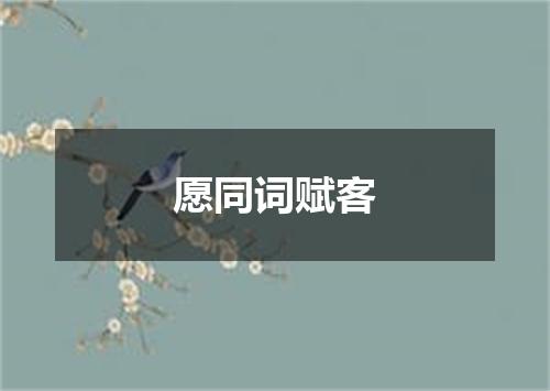 愿同词赋客