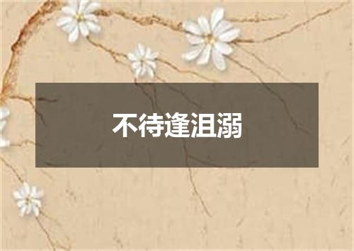不待逢沮溺
