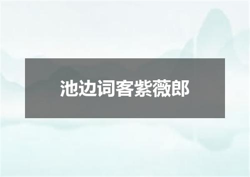 池边词客紫薇郎