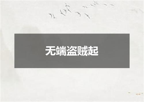 无端盗贼起
