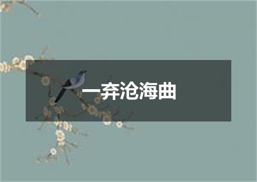 一弃沧海曲