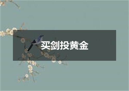 买剑投黄金