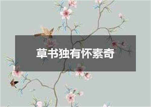 草书独有怀素奇