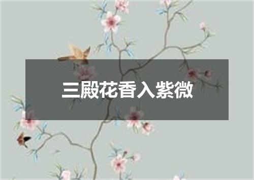 三殿花香入紫微