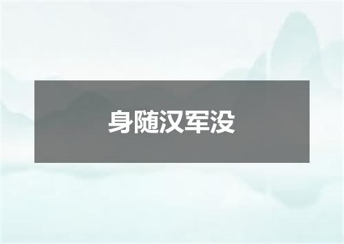 身随汉军没