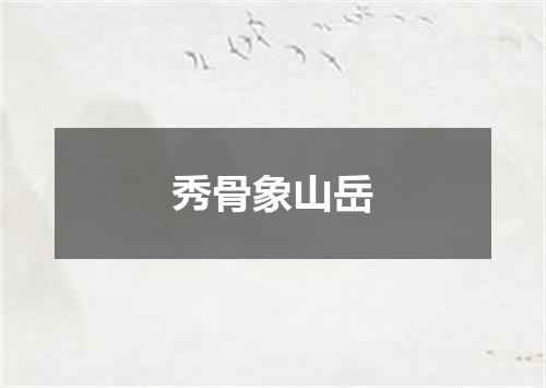 秀骨象山岳
