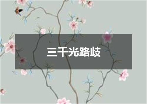 三千光路歧