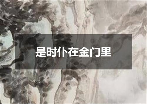 是时仆在金门里