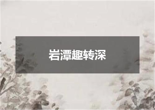 岩潭趣转深