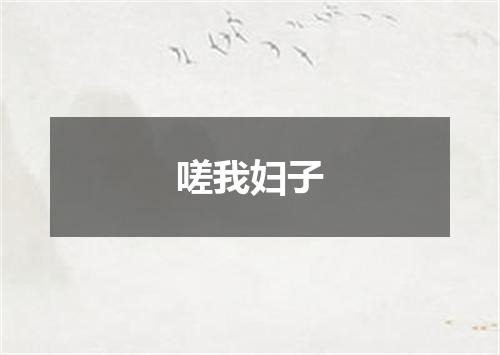 嗟我妇子