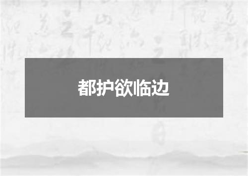 都护欲临边