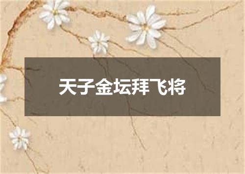 天子金坛拜飞将