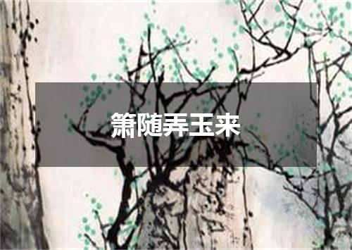 箫随弄玉来