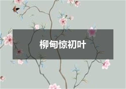 柳甸惊初叶