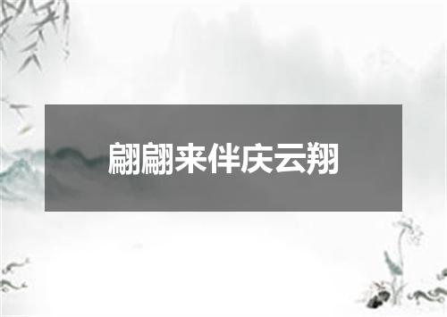 翩翩来伴庆云翔