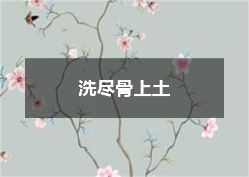 洗尽骨上土