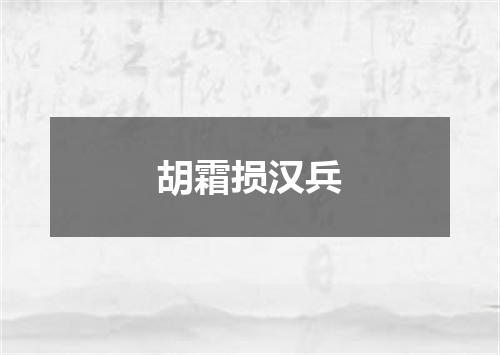 胡霜损汉兵