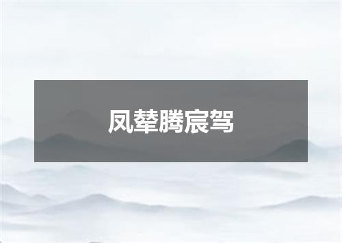 凤辇腾宸驾