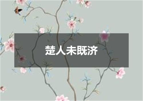 楚人未既济