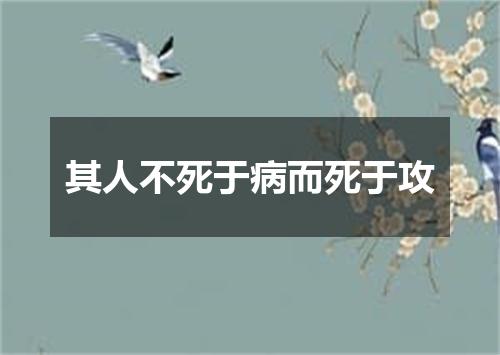 其人不死于病而死于攻