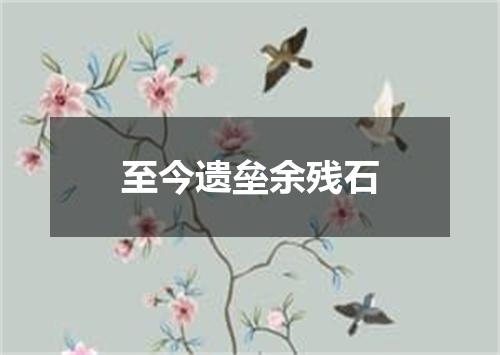 至今遗垒余残石